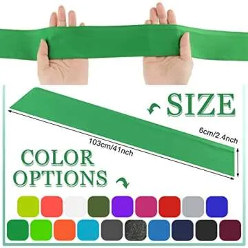 Coume 24 Pieces Tie Headbands, Sports Elastic Tie Sweatbands, Quickly Dry Tie Back Headbands for Men...