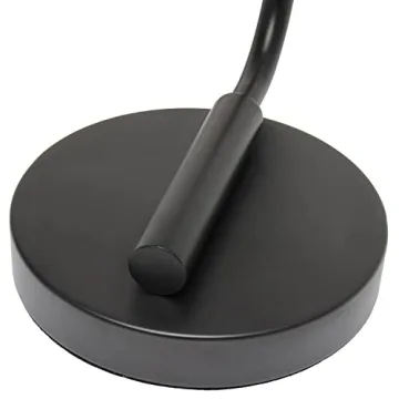 Simple Designs Bronson Industrial Glass Shade Table Lamp