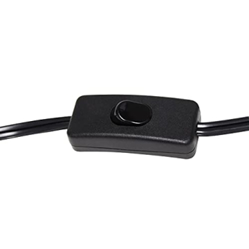 Simple Designs Bronson Industrial Glass Shade Table Lamp