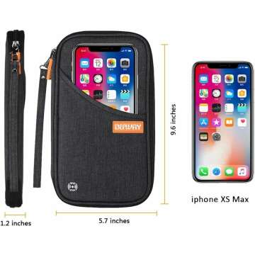 Defway RFID Blocking Family Passport Holder Travel Wallet