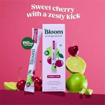 Bloom Nutrition Cherry Lime Energy Drink Powder Packets
