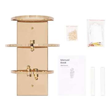 Moooni Crystal Wall Sconces - Elegant 3-Tier Design