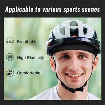 Vinsguir Headbands for Men (4 Pack)- Sweat Band, Sports Mens Headband, Workout Accessories, Sweat Wi...