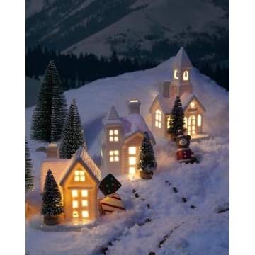 Light Up Your Holiday with Ceramic Village Houses