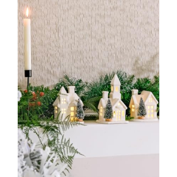 Light Up Your Holiday with Ceramic Village Houses