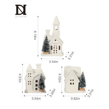 Light Up Your Holiday with Ceramic Village Houses