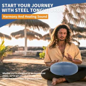 Rain Drum for Outside,6 Inch 8 Notes Steel Tongue Drum Navy, Ethereal Drum for Rain 2025, Hand Pan Drum Instrument with Drum Bag, Mallets for Meditation Yoga, Musical Instrument Gift for Adult, Kids