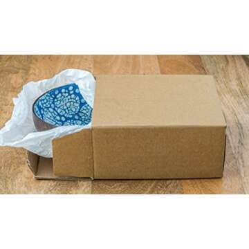 Handmade Coconut Shell Bowls with Unique Lacquer Designs