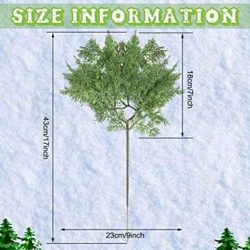 Stunning Christmas Fake Cedar Pine Branches for Decor