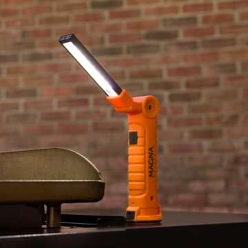 Griddle Grill Night Light Compatible with Blackstone, Traeger, Gas One, Royal Gourmet, Camp Chef Griddles - Bright, Rechargeable Magnetic Light That Illuminates Griddle Surface for Night Grilling