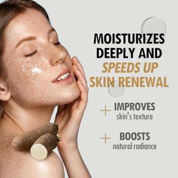 VEGREEN Nature Skin Mucin Face Serum Fortified w/Wild Yam Extract | Korean Hydrating Face Serum Barrier Repair Moisturizer for All Skin Types | Ceramide-Enriched Glass Skin Face Glow Serum 1.69 fl oz