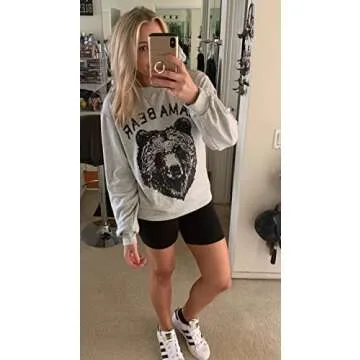 Mama Bear Sweatshirt Cute Comfortable Gift for Moms
