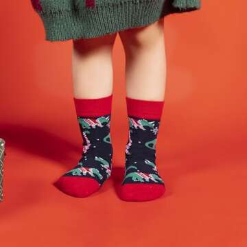 Buy TOAMOUR 4 Pairs Christmas Socks for Kids Online