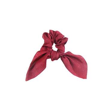 Hair Scarf Silk Scrunchies Ponytail - Unique Hair Ties Designs to match Different Outfits – Satin Silk Hair Bands for Women Teen Tween Hair Scarves Ties (6 pcs Solid Colors)