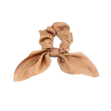 Hair Scarf Silk Scrunchies Ponytail - Unique Hair Ties Designs to match Different Outfits – Satin Silk Hair Bands for Women Teen Tween Hair Scarves Ties (6 pcs Solid Colors)