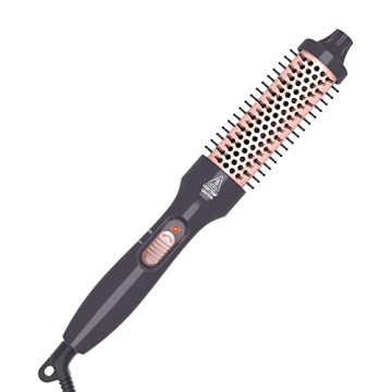 PHOEBE 1.25 Inch Curling Iron Brush - Heat Up Fast, Travel-Ready