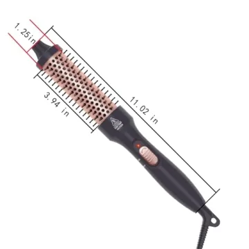 PHOEBE Soft Bristle Curling Iron Brush - Travel Ready