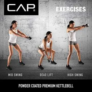 Versatile CAP Barbell Cast Iron Kettlebell for Workouts