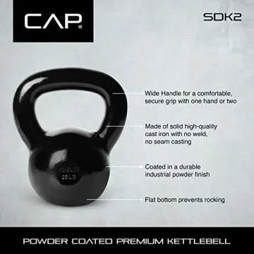 Versatile CAP Barbell Cast Iron Kettlebell for Workouts