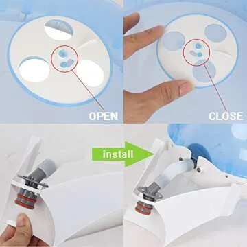 ZENY Portable Facial Steamer 2 in 1 Nano Ionic Face Steamer Humidifier and Hair Steamer with Hood, Face Steaming Warm Mist for Face Deep Cleaning Acne Blackhead, Home Sauna Spa