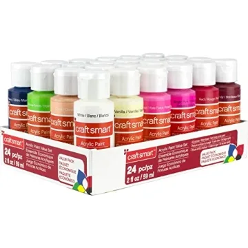 24 Assorted Acrylic Paint Set - Craft Smart Non-Toxic