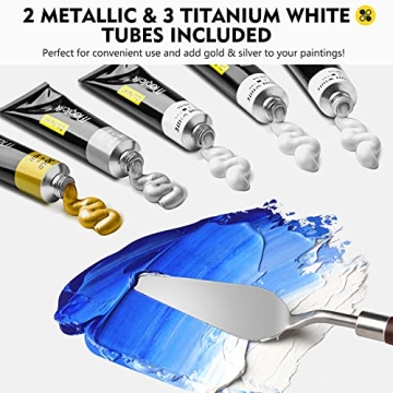 Magicfly Oil Paint Set - 40 Vibrant Colors for Artists