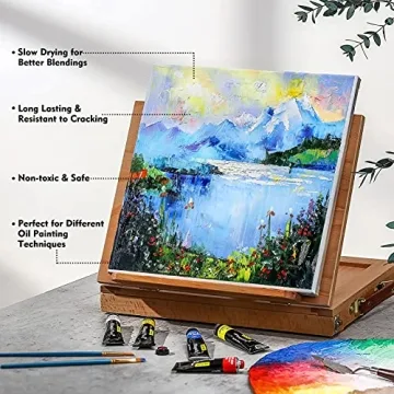 Magicfly Oil Paint Set - 40 Vibrant Colors for Artists