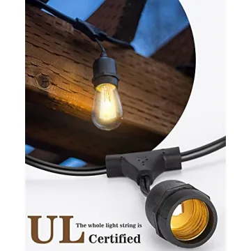 Outdoor Commercial Quality Edison Patio String Lights