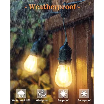 Outdoor Commercial Quality Edison Patio String Lights