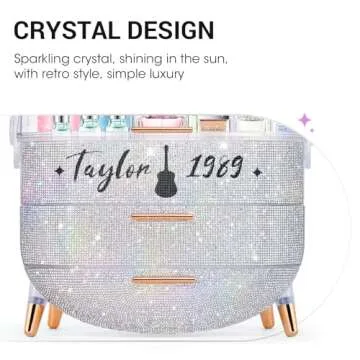 Ptesly Makeup Organizer for Teen Girls and Women