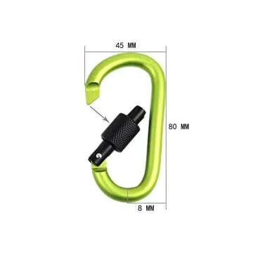 Onwon Aluminum Carabiners - 10 PCS for Outdoor Adventures