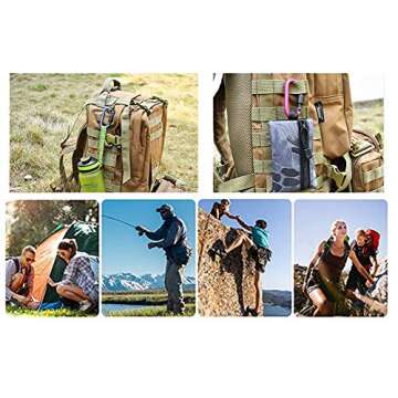 Onwon Aluminum Carabiners - 10 PCS for Outdoor Adventures