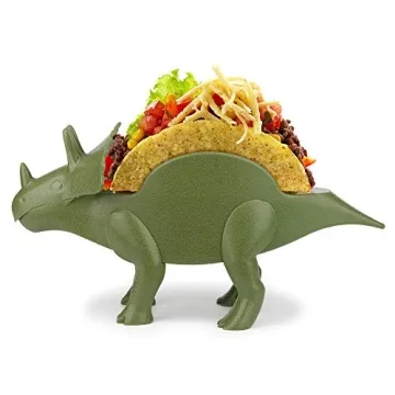 Funwares Original Tricerataco - The Ultimate Dinosaur Taco Holder, Fun and Practical White Elephant ...