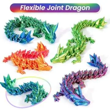 Vibrant 3D Printed Easter Dragon Egg Set for Kids