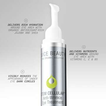 Juice Beauty Stem Cellular Anti-Wrinkle Eye Treatment - 15 mL - Reduces Look of Fine Lines + Dark Circles - Vegan, Cruelty Free
