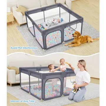Dripex Baby Playpen Safe Spacious Toddler Play Yard