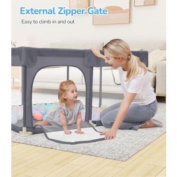 Dripex Baby Playpen Safe Spacious Toddler Play Yard