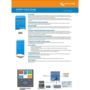 Victron Energy MultiPlus Inverter Charger for Powerful Energy Solutions