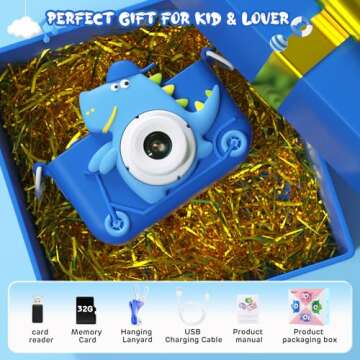 TIME4DEALS Kids Camera 48MP HD Video, Fun Toys for Kids