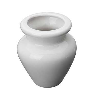 Japanese Matcha Tool Set Bamboo Scoop,Bamboo Spoon,Bamboo Whisk,Ceramic Whisk Holder Fit for Tea Ceremony Use (White)