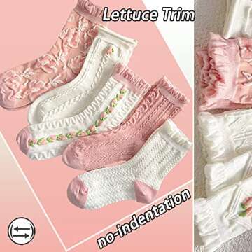 CHUNFO Cute Floral Women Ankle Socks for Stylish Comfort