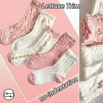 CHUNFO Cute Floral Women Ankle Socks for Stylish Comfort