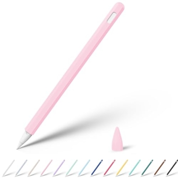 KELIFANG Silicone Case for Apple Pencil Pro 2024 & Apple Pencil 2nd Generation, Cute Pink Protective...