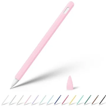 KELIFANG Silicone Case for Apple Pencil Pro 2024 & Apple Pencil 2nd Generation, Cute Pink Protective...