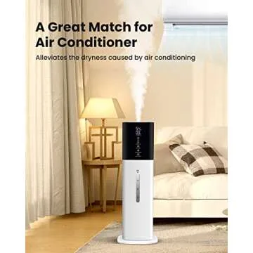 Humidifiers for Bedroom, 2.11Gal 8L Quiet Humidifiers for Large Room with Timer, 360°Nozzle, 3 Speed Ultrasonic Cool Mist Humidifier with Humidistat for Baby, Customize humidity for Home Adults Plants