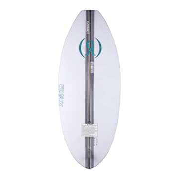 Ronix Flyweight Pro - WakeSurf Skimmer - Glacier White/Carbon/Aqua.