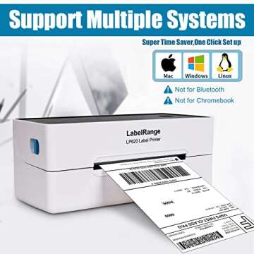 300DPI High Resolution Thermal Label Printer - Cost effective shipping solution