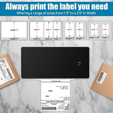 300DPI High Resolution Thermal Label Printer - Cost effective shipping solution