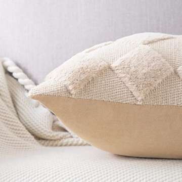 MADIZZ Set of 2 Soft Plush Short Wool Velvet Decorative Throw Pillow Covers 12x20 inch Khaki Rectangular Luxury Style Cushion Case Pillow Shell for Bedroom Sofa