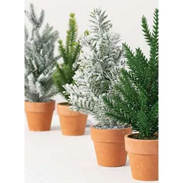 Sullivans Mini Potted Trees - Perfect Christmas Elegance